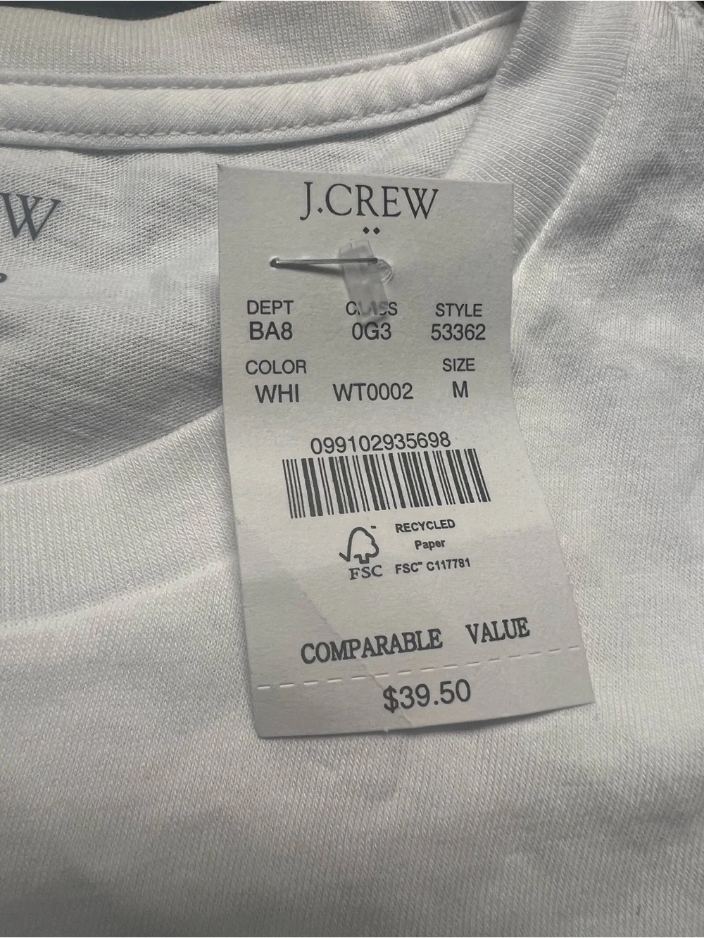 Cotton washed jersey tee
